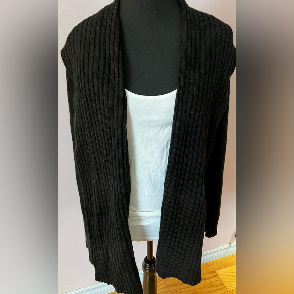 Long Sleeved Black Cardigan Size L